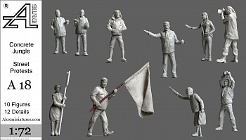 А18 Бетонные джунгли. Уличные протесты, 1:72