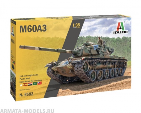 6582ИТ Танк M60A3 Medium Battle Tank Italeri