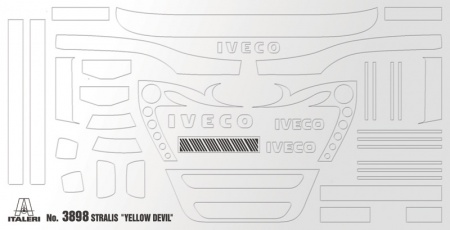 3898ИТ Грузовик Iveco Stralis Yellow Devil Italeri