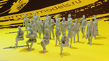 AM14442 Набор фигурок Neo «Пассажиры» 20 шт