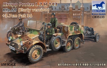 CB35133 Krupp Protze Kfz.69 L 2 H 143 with 3.7cm Pak 36  (Early version)