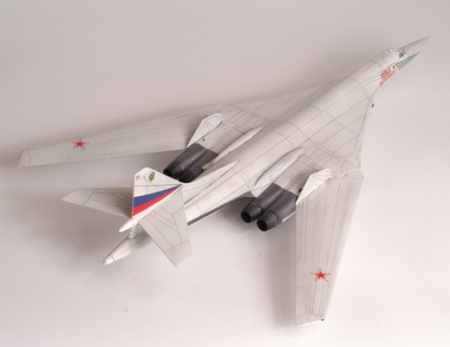 7002 Российский сверхзвуковой стратегический бомбардировщик Ту-160 Звезда